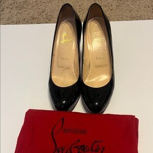 Christian Louboutin Black Patent Heels